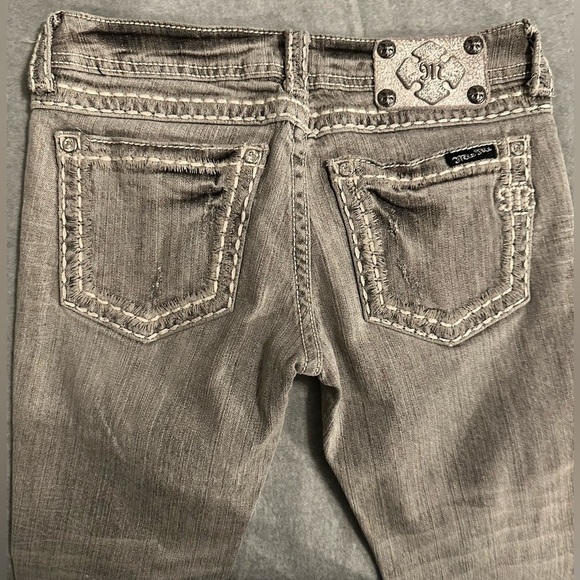 Miss Me gray cropped jeans size 26 - Picture 3 of 7